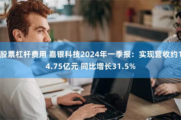 股票杠杆费用 嘉银科技2024年一季报：实现营收约14.75亿元 同比增长31.5%